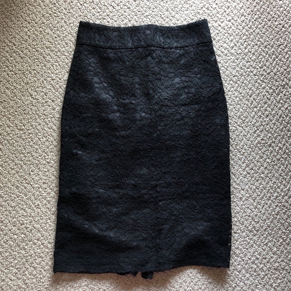 Banana Republic Black Lace Skirt